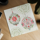 Festive Season VII by Dina June. Shown as a detailed flat fine art print, highlighting archival giclee quality. Available as an archival giclee rolled canvas, fine art paper, or poster print. SKU 81543a.