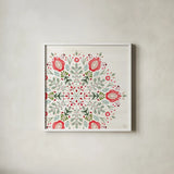 Festive Season VIII by Dina June. Shown in a crisp white glass frame for a clean and minimalist style. Available as an archival giclee rolled canvas, fine art paper, or poster print. SKU 81544a.