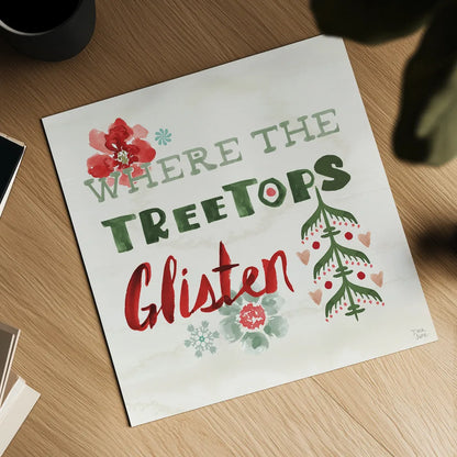 Festive Season XI by Dina June. Shown as a detailed flat fine art print, highlighting archival giclee quality. Available as an archival giclee rolled canvas, fine art paper, or poster print. SKU 81547a.