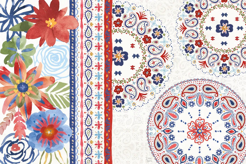 Festive Summer I by Dina June. SKU 90262i. Archival Giclee Fine art print for wall decor.