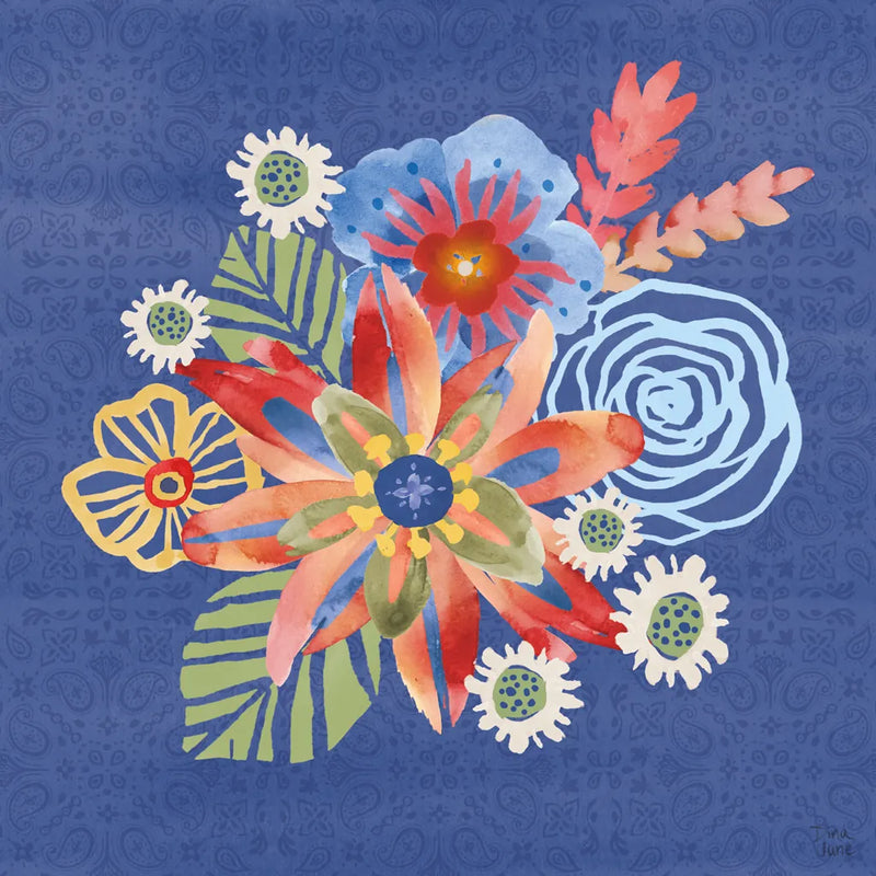 Festive Summer IV by Dina June. SKU 90265a. Archival Giclee Fine art print for wall decor.