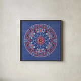Festive Summer VI by Dina June. Shown in a sleek black glass frame for a contemporary gallery look. Available as an archival giclee rolled canvas, fine art paper, or poster print. SKU 90267a.