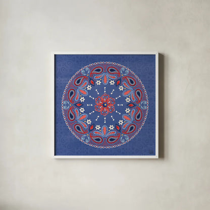 Festive Summer VI by Dina June. Shown in a crisp white glass frame for a clean and minimalist style. Available as an archival giclee rolled canvas, fine art paper, or poster print. SKU 90267a.