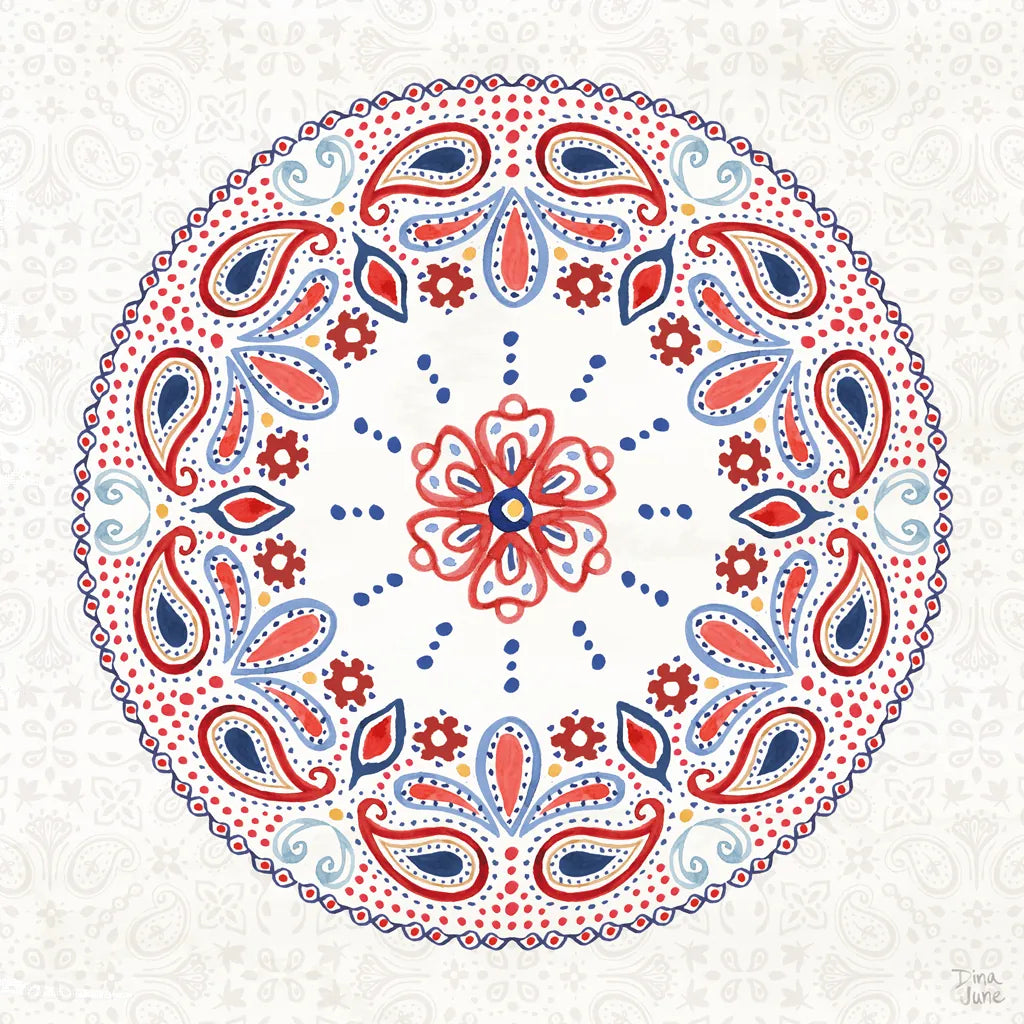 Festive Summer VI Light by Dina June. SKU 90269a. Archival Giclee Fine art print for wall decor.