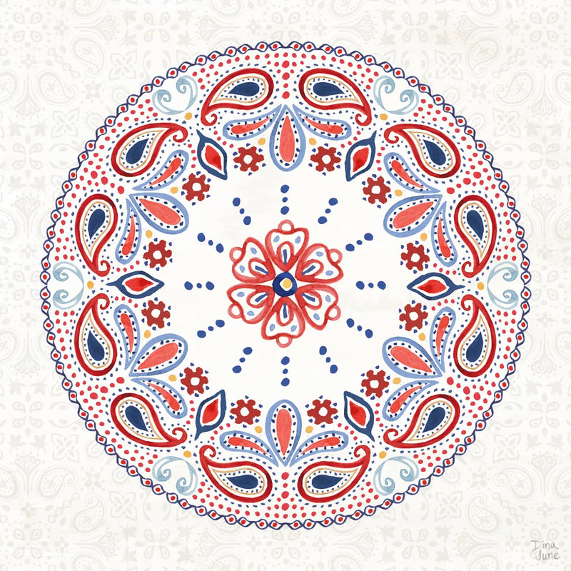 Festive Summer VI Light by Dina June. SKU 90269a. Archival Giclee Fine art print for wall decor.