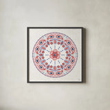 Festive Summer VI Light by Dina June. Shown in a sleek black glass frame for a contemporary gallery look. Available as an archival giclee rolled canvas, fine art paper, or poster print. SKU 90269a.