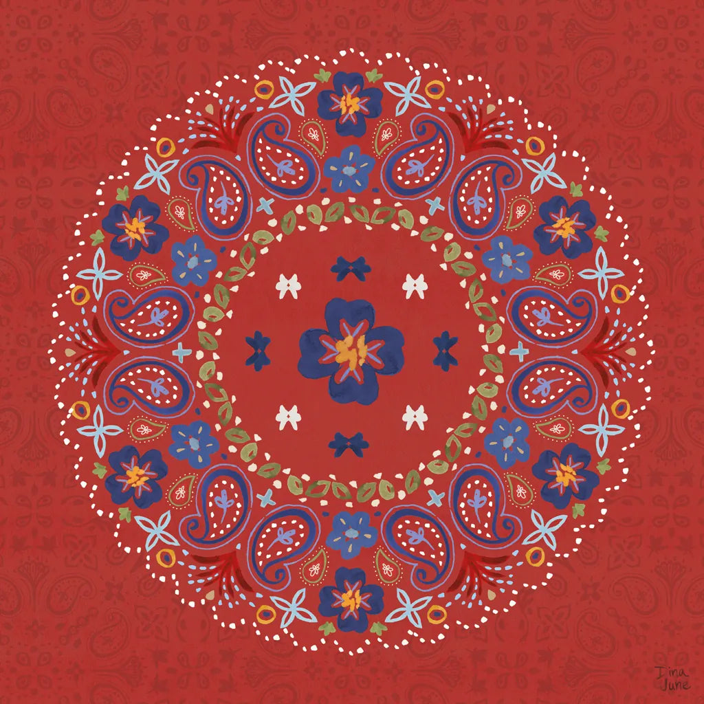 Festive Summer VII by Dina June. SKU 90268a. Archival Giclee Fine art print for wall decor.