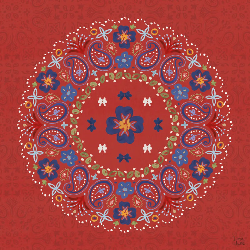 Festive Summer VII by Dina June. SKU 90268a. Archival Giclee Fine art print for wall decor.