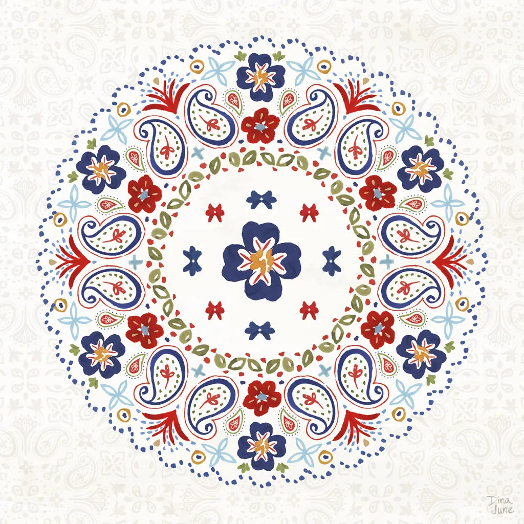 Festive Summer VII Light by Dina June. SKU 90270a. Archival Giclee Fine art print for wall decor.