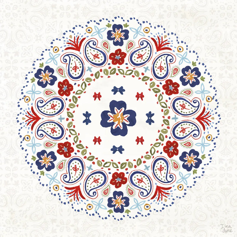 Festive Summer VII Light by Dina June. SKU 90270a. Archival Giclee Fine art print for wall decor.