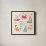 Fine in the Sunshine II by Dina June. Shown in a sleek black glass frame for a contemporary gallery look. Available as an archival giclee rolled canvas, fine art paper, or poster print. SKU 99580a.
