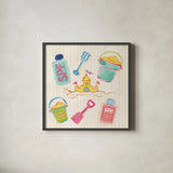Fine in the Sunshine III by Dina June. Shown in a sleek black glass frame for a contemporary gallery look. Available as an archival giclee rolled canvas, fine art paper, or poster print. SKU 99581a.