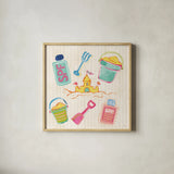Fine in the Sunshine III by Dina June. Shown in a natural wood glass frame for a timeless modern aesthetic. Available as an archival giclee rolled canvas, fine art paper, or poster print. SKU 99581a.