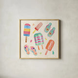 Fine in the Sunshine IV by Dina June. Shown in a natural wood glass frame for a timeless modern aesthetic. Available as an archival giclee rolled canvas, fine art paper, or poster print. SKU 99582a.