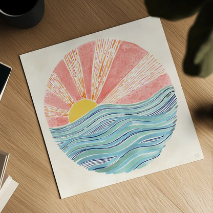 Fine in the Sunshine VIII by Dina June. Shown as a detailed flat fine art print, highlighting archival giclee quality. Available as an archival giclee rolled canvas, fine art paper, or poster print. SKU 99586a.