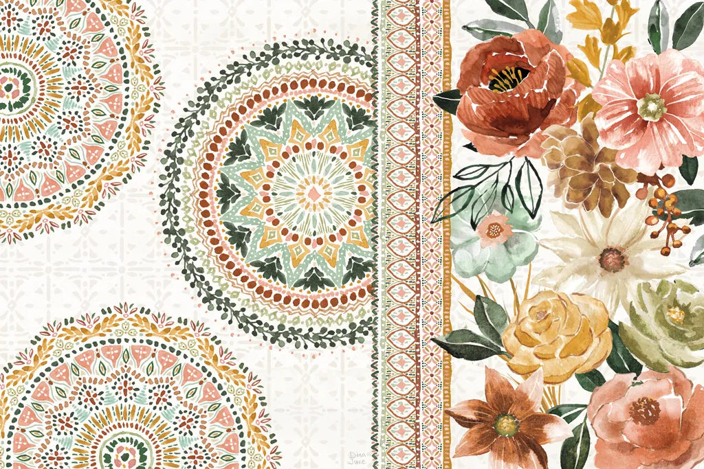 Floral Chic I by Dina June. SKU 83803i. Archival Giclee Fine art print for wall decor.