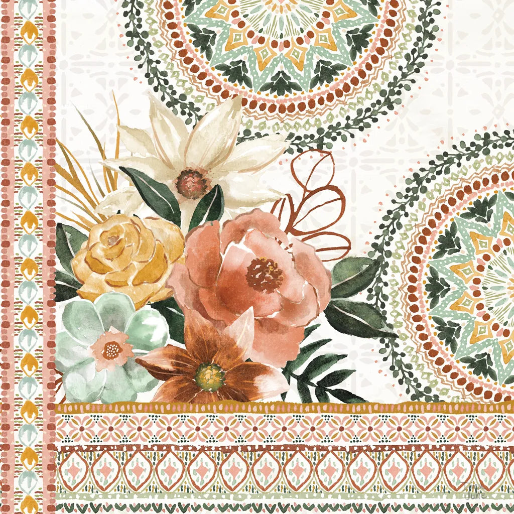 Floral Chic II by Dina June. SKU 83804a. Archival Giclee Fine art print for wall decor.