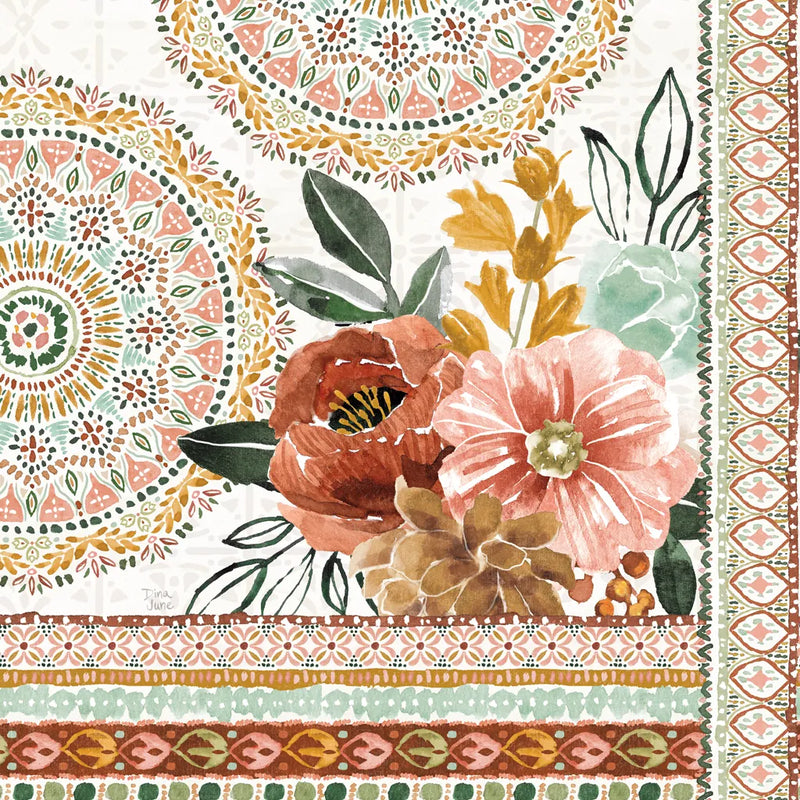 Floral Chic III by Dina June. SKU 83805a. Archival Giclee Fine art print for wall decor.