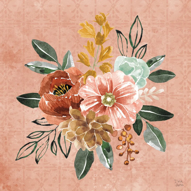 Floral Chic IV by Dina June. SKU 83806a. Archival Giclee Fine art print for wall decor.