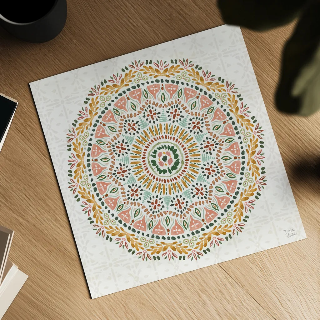 Floral Chic IX by Dina June. Shown as a detailed flat fine art print, highlighting archival giclee quality. Available as an archival giclee rolled canvas, fine art paper, or poster print. SKU 83811a.