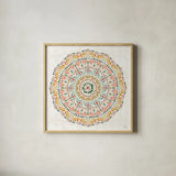 Floral Chic IX by Dina June. Shown in a natural wood glass frame for a timeless modern aesthetic. Available as an archival giclee rolled canvas, fine art paper, or poster print. SKU 83811a.