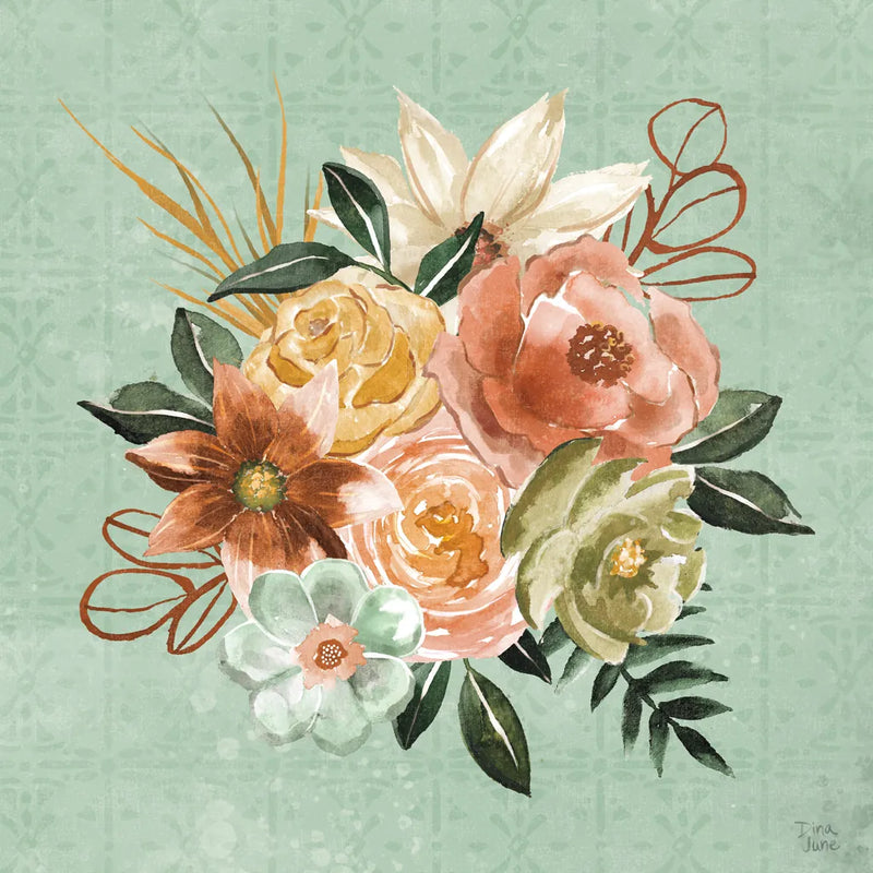 Floral Chic V by Dina June. SKU 83807a. Archival Giclee Fine art print for wall decor.