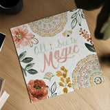 Floral Chic VI by Dina June. Shown as a detailed flat fine art print, highlighting archival giclee quality. Available as an archival giclee rolled canvas, fine art paper, or poster print. SKU 83808a.