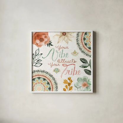 Floral Chic VII by Dina June. Shown in a crisp white glass frame for a clean and minimalist style. Available as an archival giclee rolled canvas, fine art paper, or poster print. SKU 83809a.