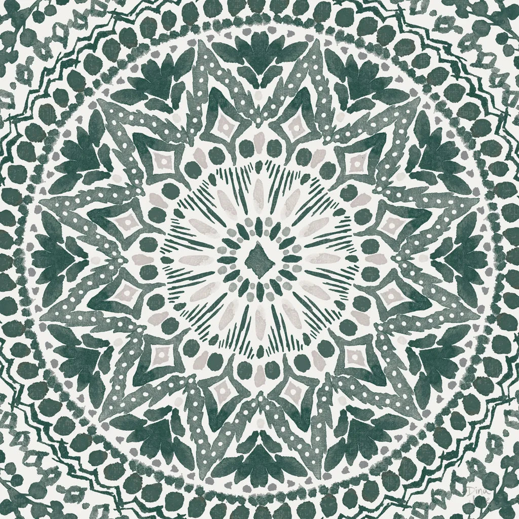 Floral Chic VIII Green by Dina June. SKU 84972a. Archival Giclee Fine art print for wall decor.