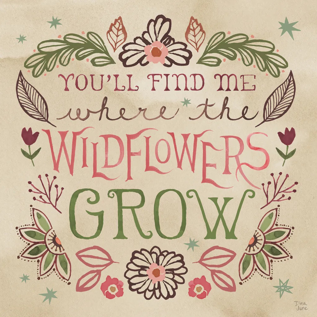 Floralscape Fairies V by Dina June. SKU 88923a. Archival Giclee Fine art print for wall decor.