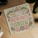 Floralscape Fairies V by Dina June. Shown as a detailed flat fine art print, highlighting archival giclee quality. Available as an archival giclee rolled canvas, fine art paper, or poster print. SKU 88923a.