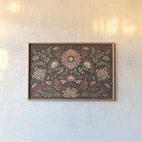 Floralscape I by Dina June. shown as a paper print in a natural frame. Available as a archival giclee rolled canvas, fine art paper, or poster print. SKU 85966i.