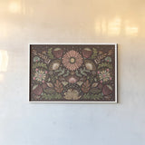 Floralscape I by Dina June. shown as a paper print in a white frame. Available as a archival giclee rolled canvas, fine art paper, or poster print. SKU 85966i.