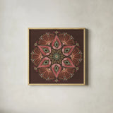Floralscape IX by Dina June. Shown in a natural wood glass frame for a timeless modern aesthetic. Available as an archival giclee rolled canvas, fine art paper, or poster print. SKU 85974a.