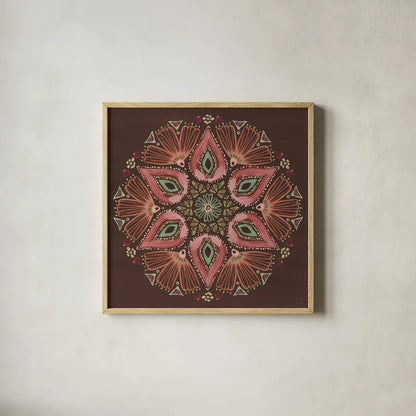 Floralscape IX by Dina June. Shown in a natural wood glass frame for a timeless modern aesthetic. Available as an archival giclee rolled canvas, fine art paper, or poster print. SKU 85974a.