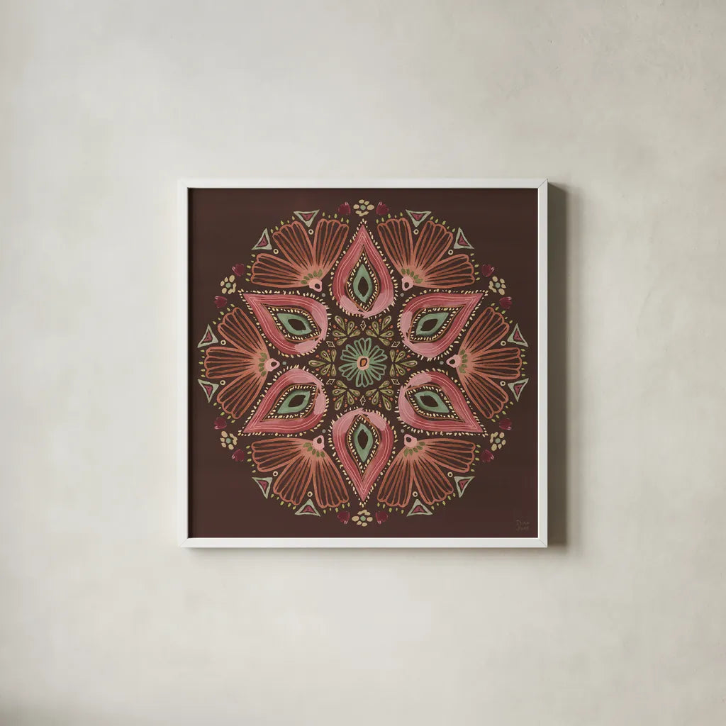 Floralscape IX by Dina June. Shown in a crisp white glass frame for a clean and minimalist style. Available as an archival giclee rolled canvas, fine art paper, or poster print. SKU 85974a.