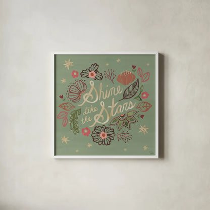 Floralscape VI by Dina June. Shown in a crisp white glass frame for a clean and minimalist style. Available as an archival giclee rolled canvas, fine art paper, or poster print. SKU 85971a.