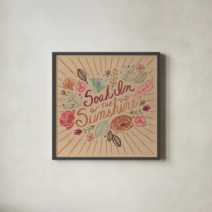 Floralscape VII by Dina June. Shown in a sleek black glass frame for a contemporary gallery look. Available as an archival giclee rolled canvas, fine art paper, or poster print. SKU 85972a.