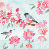 Flowers and Feathers IV by Dina June. SKU 62264a. Archival Giclee Fine art print for wall decor.