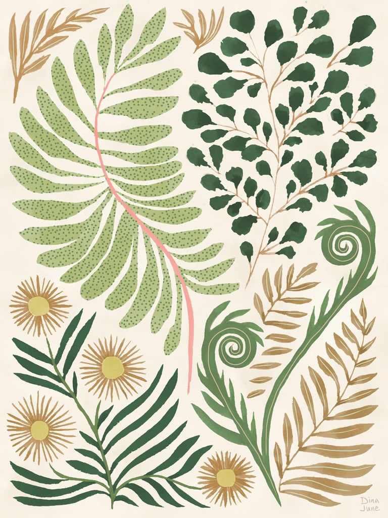 Fresh Fronds I by Dina June