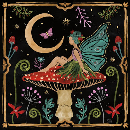 Garden Of Wonder III Dark by Dina June. SKU 84760a. Archival Giclee Fine art print for wall decor.