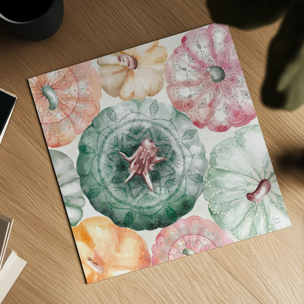 Harvest Touch II by Dina June. Shown as a detailed flat fine art print, highlighting archival giclee quality. Available as an archival giclee rolled canvas, fine art paper, or poster print. SKU 71115a.