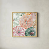 Harvest Touch III by Dina June. Shown in a natural wood glass frame for a timeless modern aesthetic. Available as an archival giclee rolled canvas, fine art paper, or poster print. SKU 71116a.