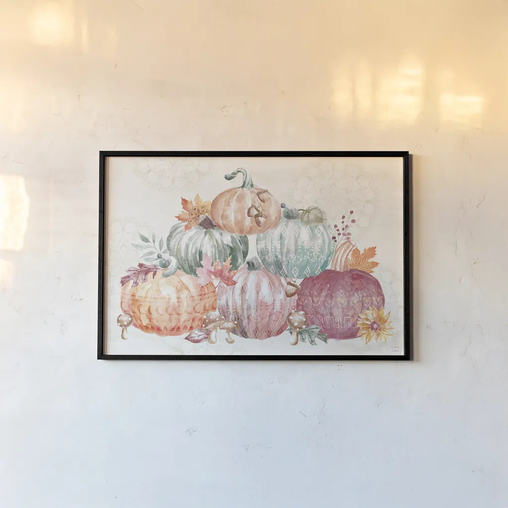Harvest Touch IV by Dina June. shown as a paper print in a black flame. Available as a archival giclee rolled canvas, fine art paper, or poster print. SKU 71117i.