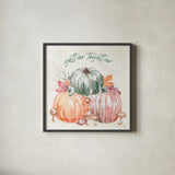 Harvest Touch V by Dina June. Shown in a sleek black glass frame for a contemporary gallery look. Available as an archival giclee rolled canvas, fine art paper, or poster print. SKU 71118a.