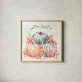 Harvest Touch V by Dina June. Shown in a natural wood glass frame for a timeless modern aesthetic. Available as an archival giclee rolled canvas, fine art paper, or poster print. SKU 71118a.