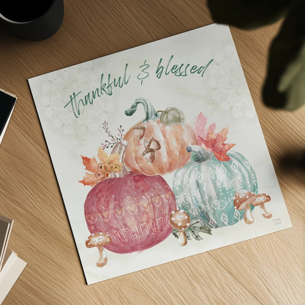 Harvest Touch VI by Dina June. Shown as a detailed flat fine art print, highlighting archival giclee quality. Available as an archival giclee rolled canvas, fine art paper, or poster print. SKU 71119a.