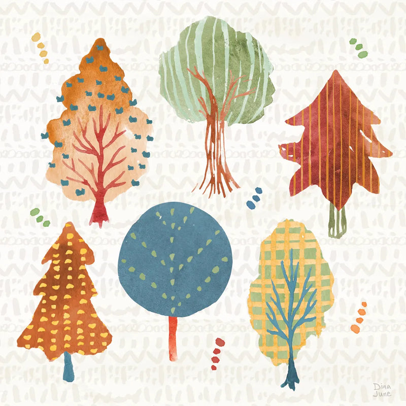 Harvest Whimsy II by Dina June. SKU 91921a. Archival Giclee Fine art print for wall decor.