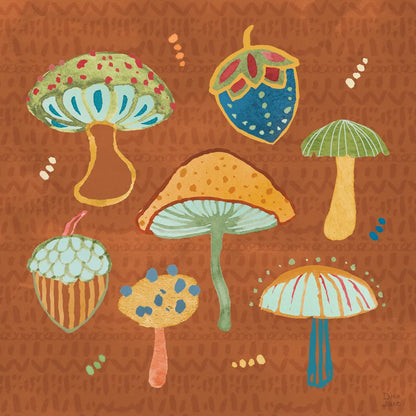 Harvest Whimsy IV by Dina June. SKU 91923a. Archival Giclee Fine art print for wall decor.