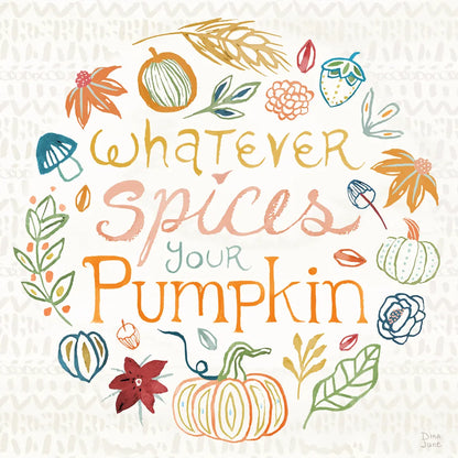 Harvest Whimsy IX by Dina June. SKU 91928a. Archival Giclee Fine art print for wall decor.